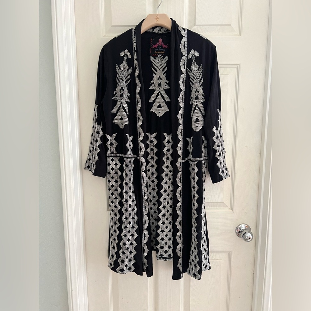 ~SOLD~ Johnny Was Los Angeles Embroidered Kimono Duster